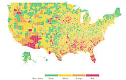 Harvard Covid Map
